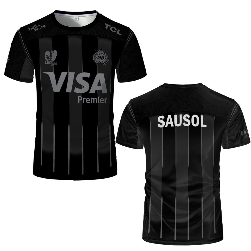 Esports Gaming Team Logo - Esports-Team Themen-T-Shirt mit Kurzen Ärmeln und