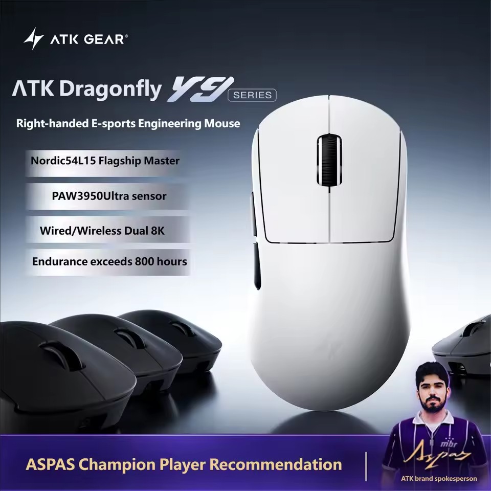 Ultimate Esports Gaming - ATK Y9 Ultimate Tri-Modus Rechtshändige Kabellose