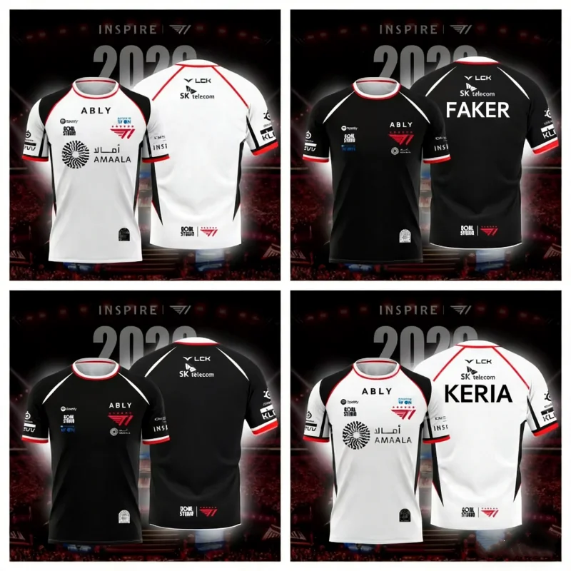 Esports Gaming Sleeve - 2026 NEUES T1 ESPORTS TEAM TRIKOT