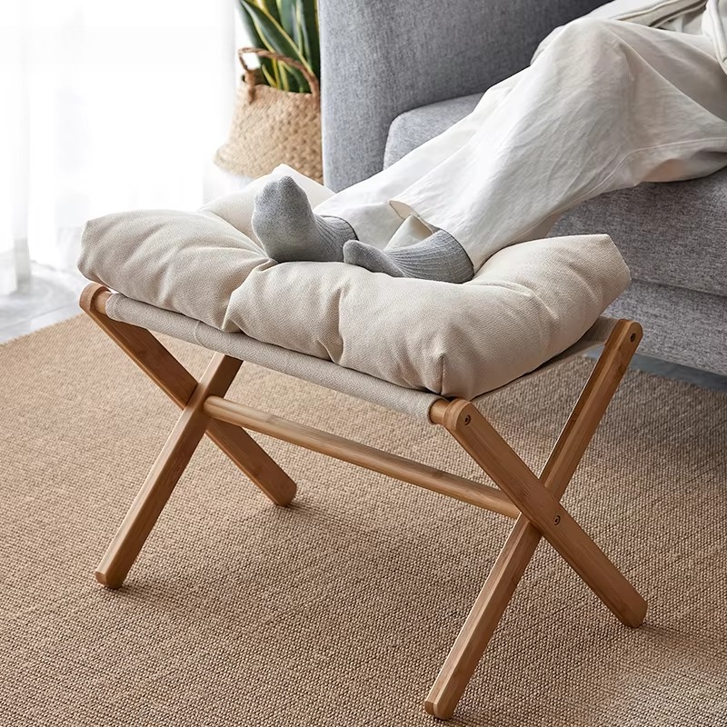 Footrest Under Desk - Verstellbarer Fußstützenhocker mit weichem Kissen, moderner