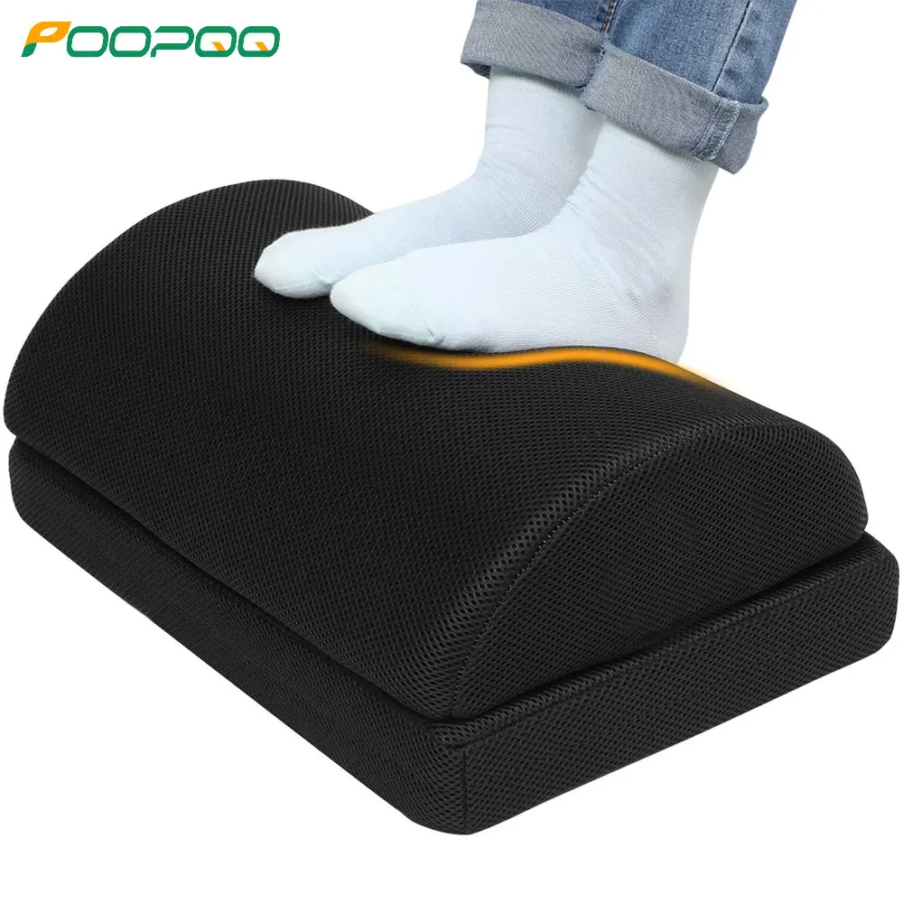 Footrest Under Desk - Fußstütze unter dem Schreibtisch, höhenverstellbarer Memory-Schaum-Fußhocker