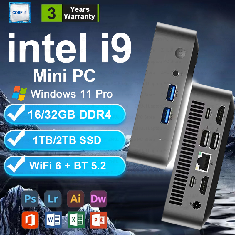 Esports Gaming Sleeve - MINI-PC Windows 11 Intel Core i9