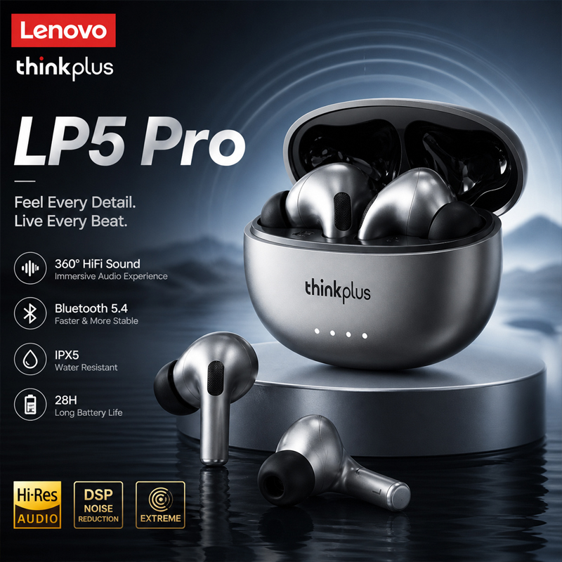 Original Lenovo LP5 Kabellose  – Esports Gaming Earbuds Bewertung und Preis