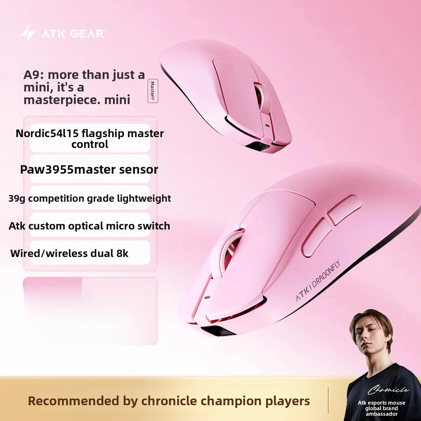 ATK Dragonfly A9 MINI Ultimate – Ultimate Esports Gaming Bewertung und Preis