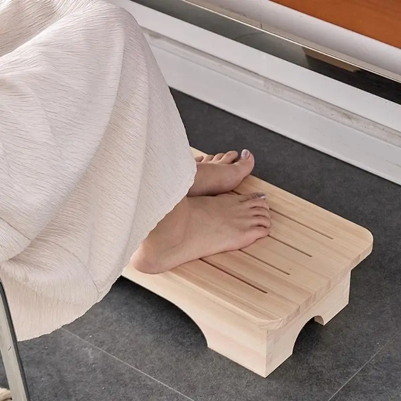 Holzhocker, stabile Fußstütze, – Footrest Under Desk Bewertung und Preis