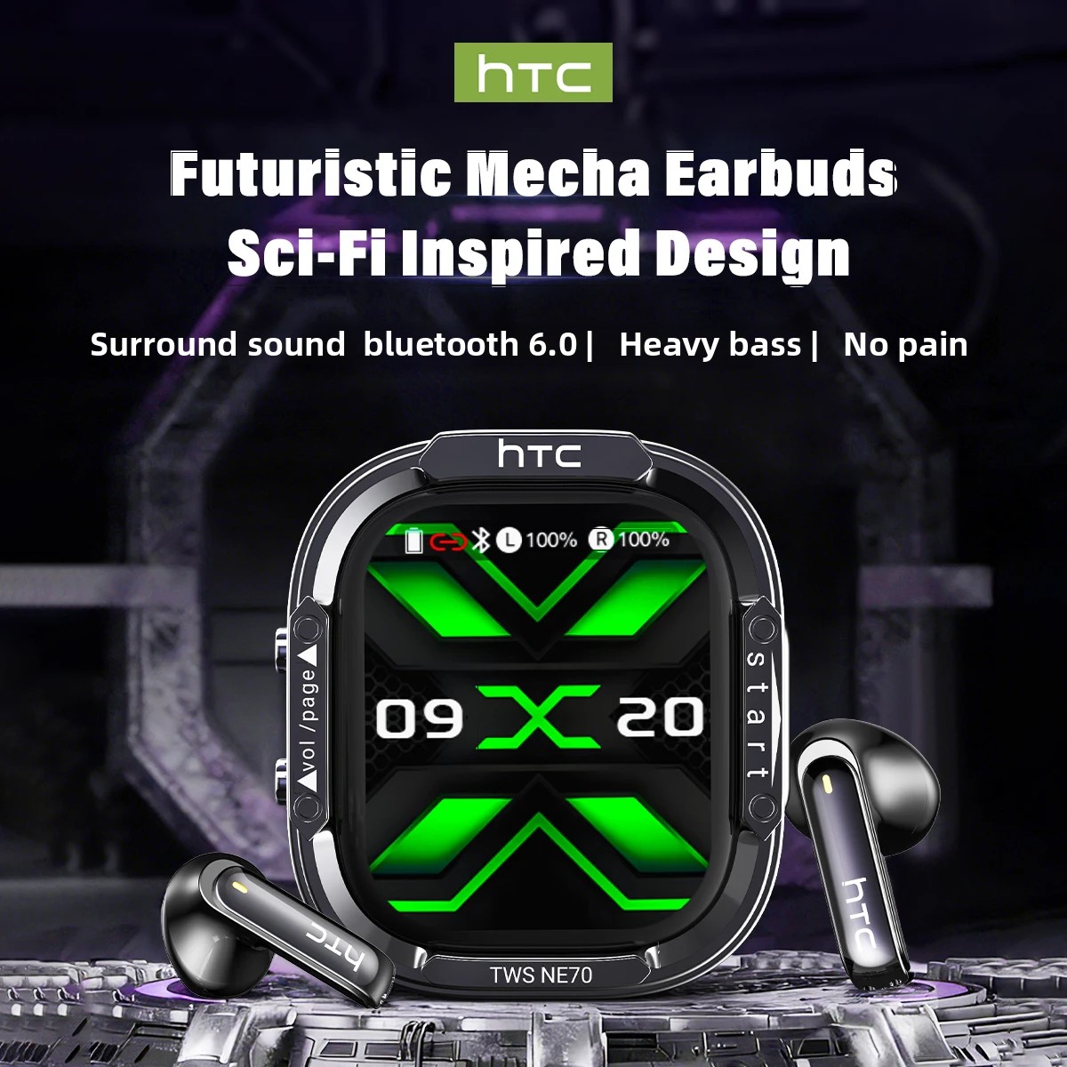 HTC NE70 Bluetooth V6.0 Kopfhö – Esports Gaming Earbuds Bewertung und Preis